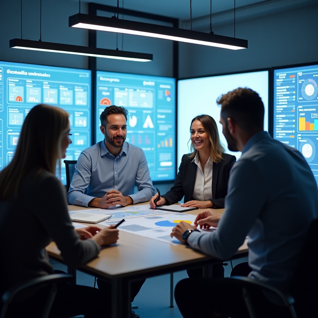 El equipo de Infonetica Española trabajando en nuestras oficinas